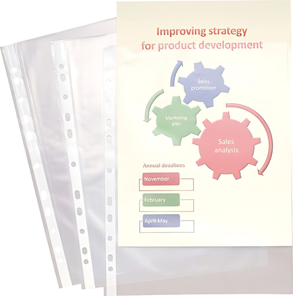 EXACOMPTA Porte-brochures, DIN A4, PP, grainé, transparent Image du produit 