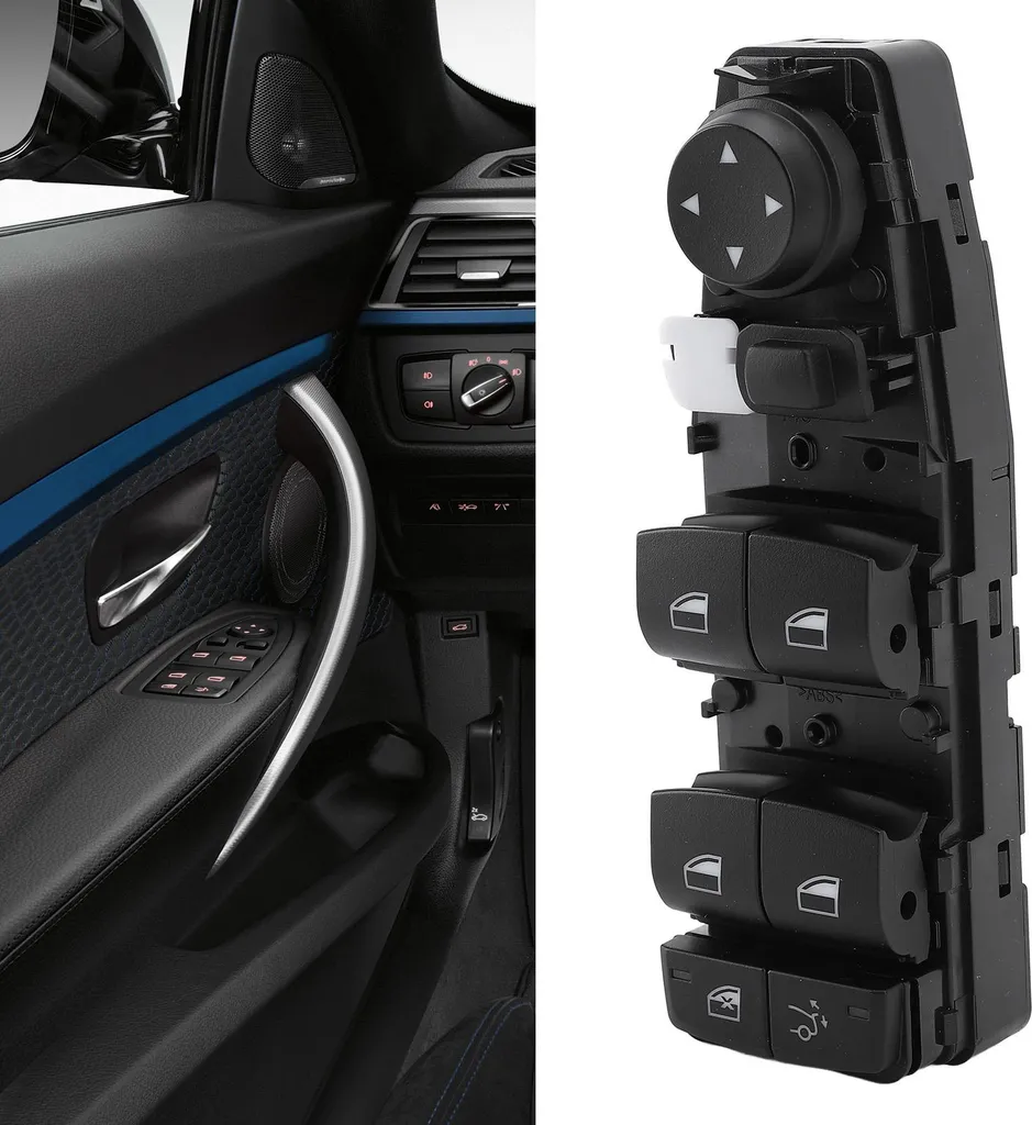 Interruttore alzacristalli principale 61319268735, lato sinistro conducente, ricambio rapido per Serie 3 GT F34 2014-2019