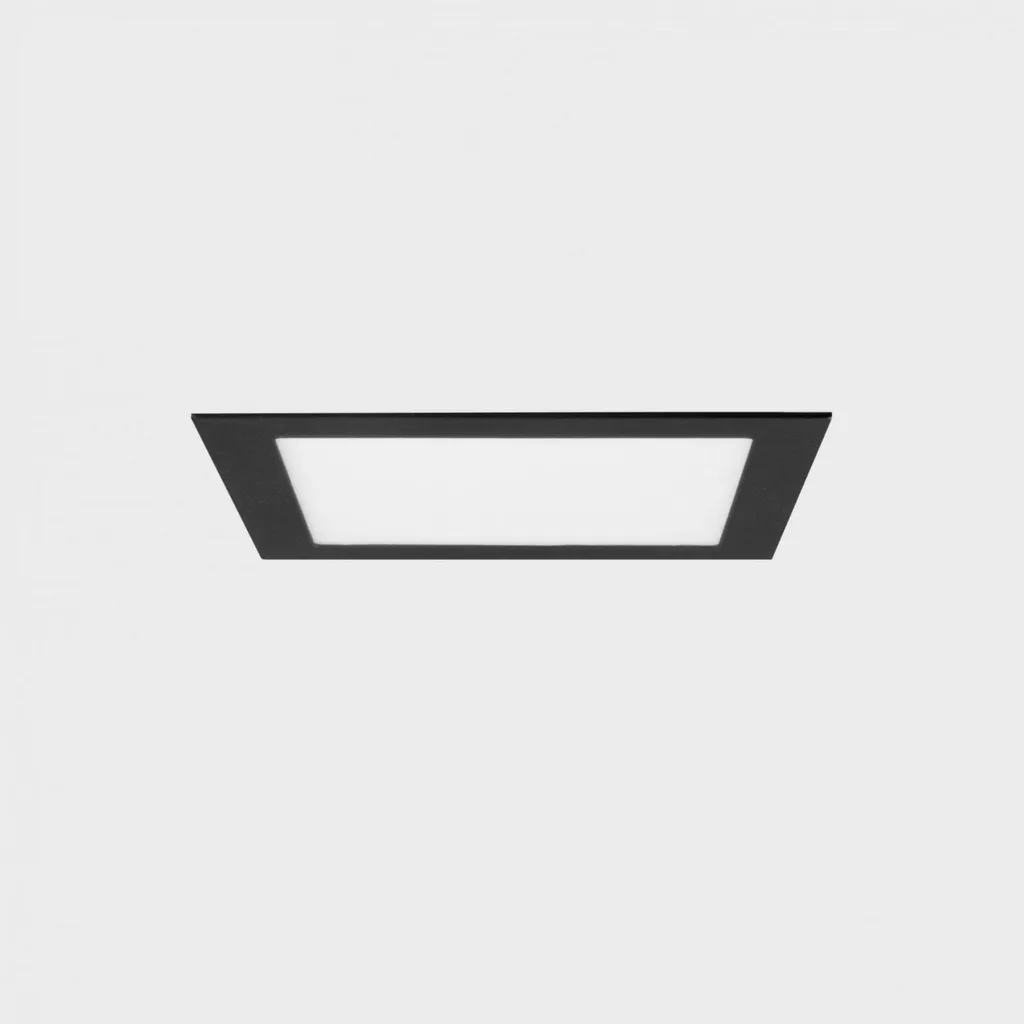 KOHL Lighting DISC SQ Luminaire Encastré 172mm Noir 12W 3000K DALI