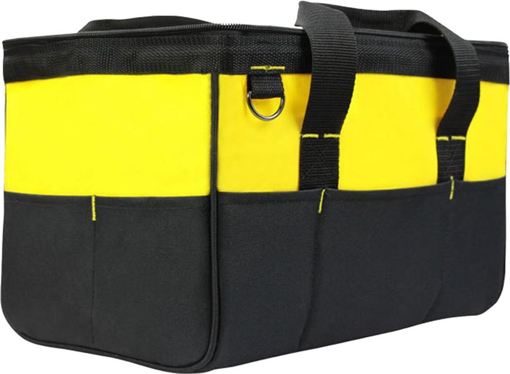 Mehrzweck-Werkzeugtasche aus Oxford-Gewebe Breitmaul-Reißverschlusstasche Multifunktions-Utility Bag mit Tragegriff 600D Oxford Cloth Tool Tote