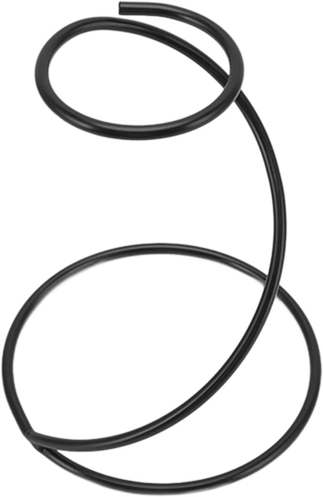 Kaffeetropfhalter, schwarzes Metall, formstabil, spiralförmiger Kaffeetropfhalter