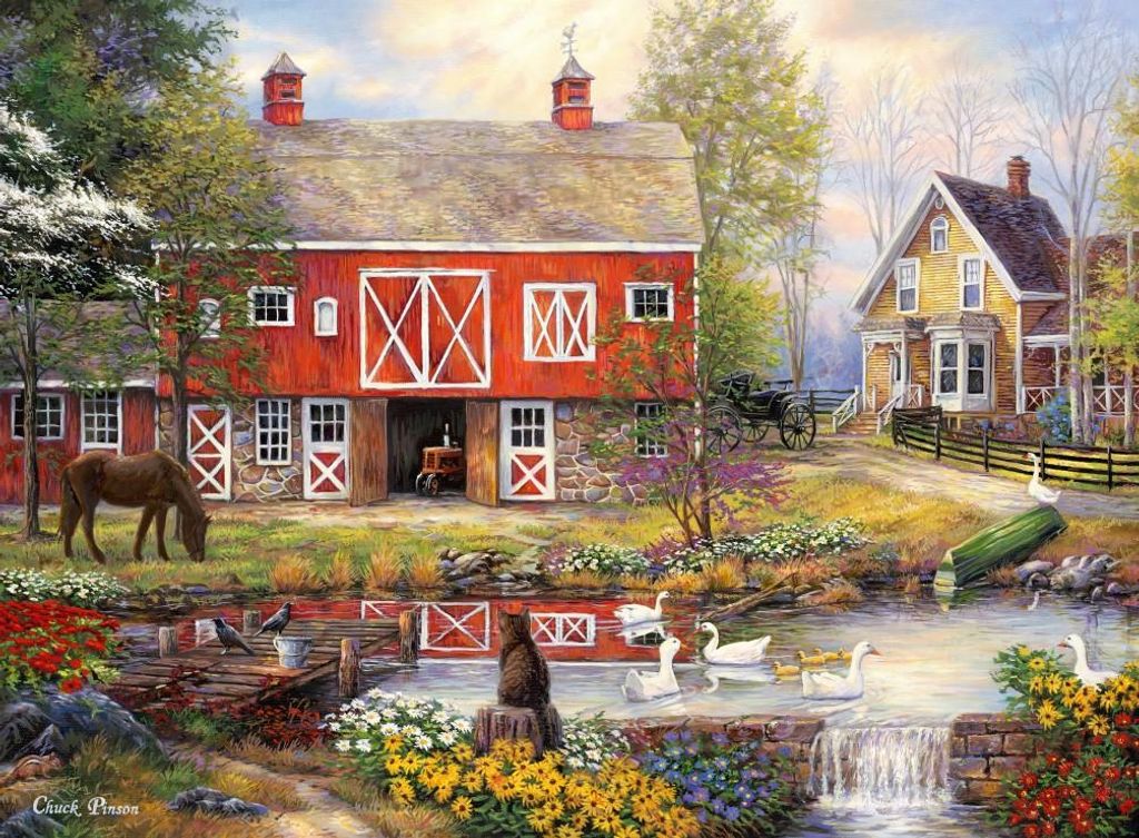 Grafika Puzzle Chuck Pinson - Puzzle Reflections On Country Living - 2000 Teile