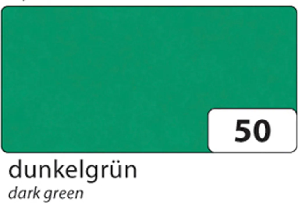 Folia 88120-50 Carta Trasparente Verde Scuro 70x100cm per Hobby e Regali