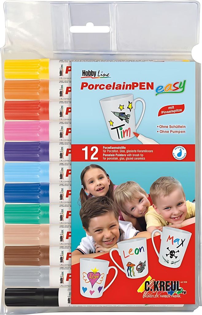 KREUL Porcelain Marker medium Junior 12er Set Produktbild 