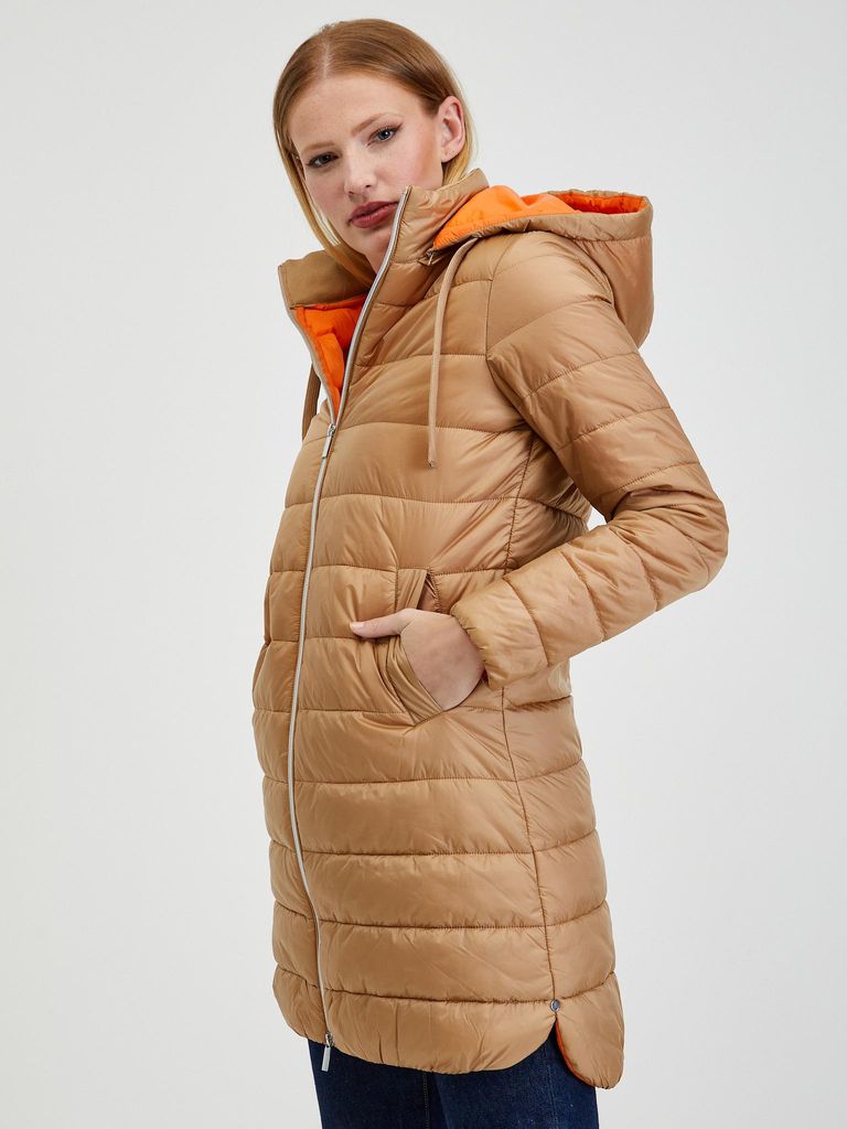Orsay Hellbrauner Damen Winter Steppmantel 809017085000__36
