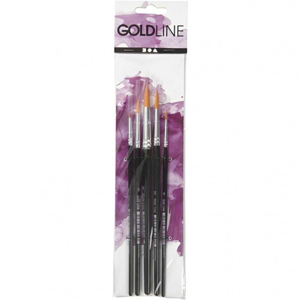 Creativ Company Gold Line, Bürstenset, Rundbürste, Nylon Produktbild 