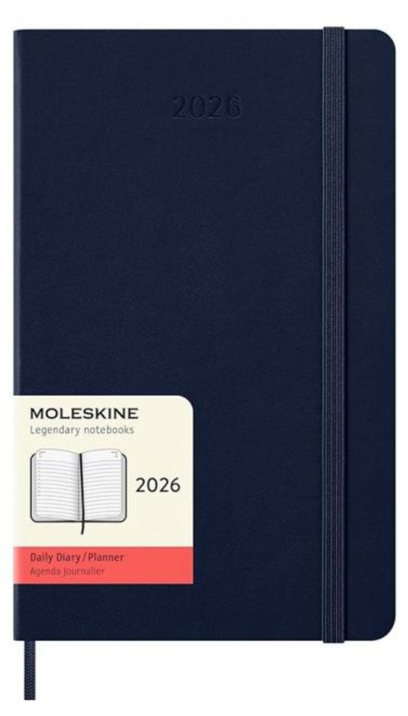 Moleskine 12 Monate Tagesk. 26 A5 1T=1S Geb Saphir Produktbild 