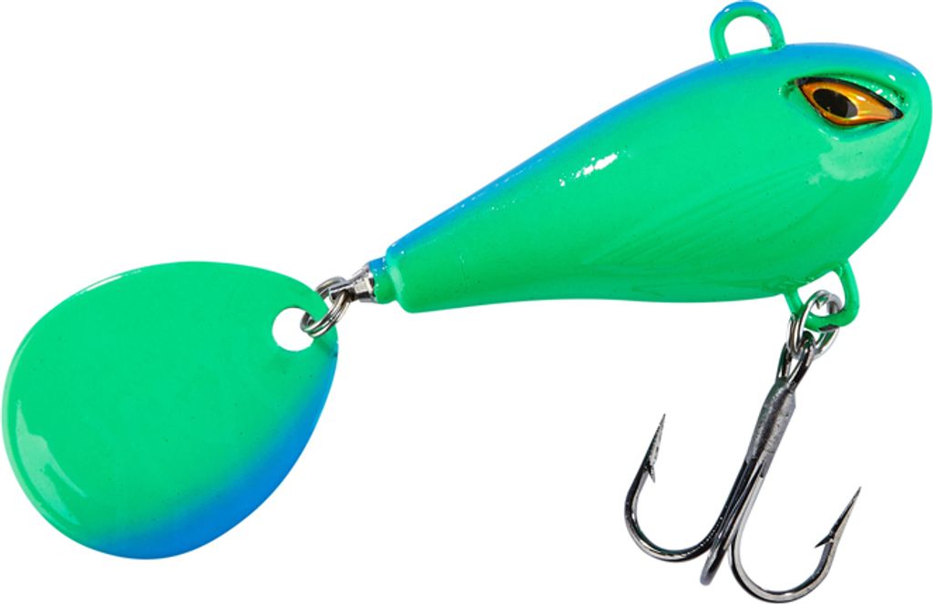 Balzer Shirasu Colonel Spin Buddy Evil Eye - Jigspinner, Größe / Gewicht / Farbe:3.5cm / 6g / Blue Melon