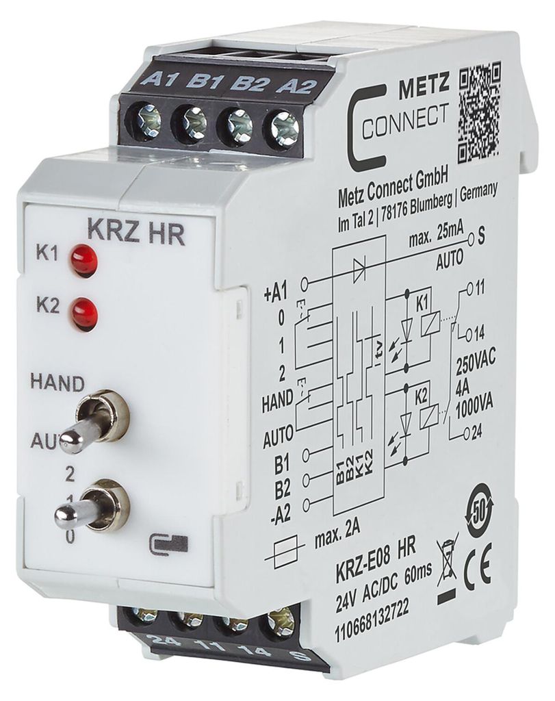 METZ CONNECT 110668132722 Leistungsrelais Weiß Produktbild 
