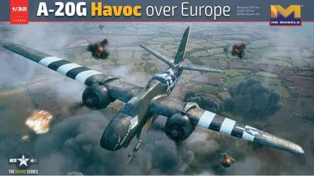 Maquette d'Avion Douglas A-20G Havoc 1:32 Kit de Modélisme Complet