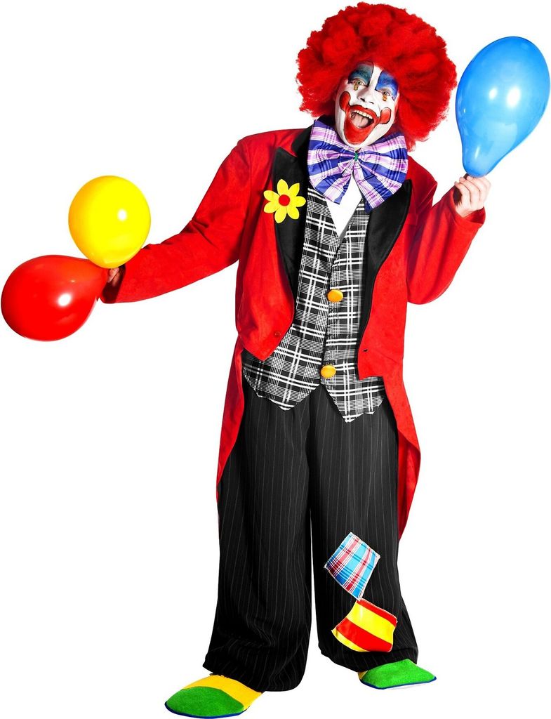 Clown Deluxe - Kostüm für Fasching Halloween Produktbild 
