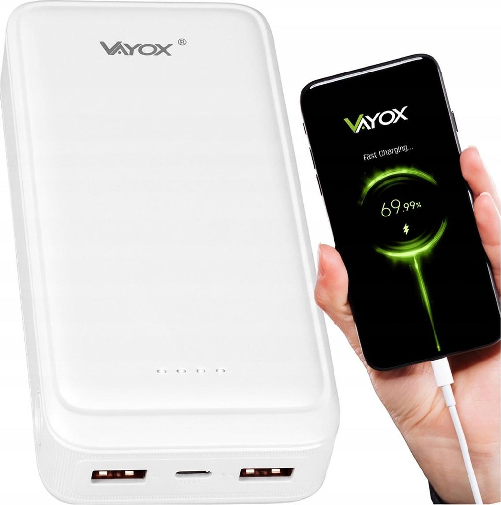Vayox Powerbank VA0341W | 20000 mAh | Vstup USB-C | 2x Obrázek produktu 