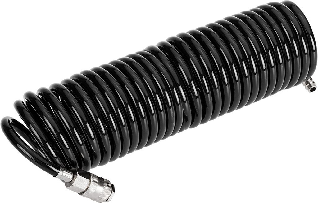 NEO TOOLS Spiralschlauch 6.5 x 10 mm/10 m (bis max. 16 bar, bis 10 m, aus widerstandsfähigem PU)