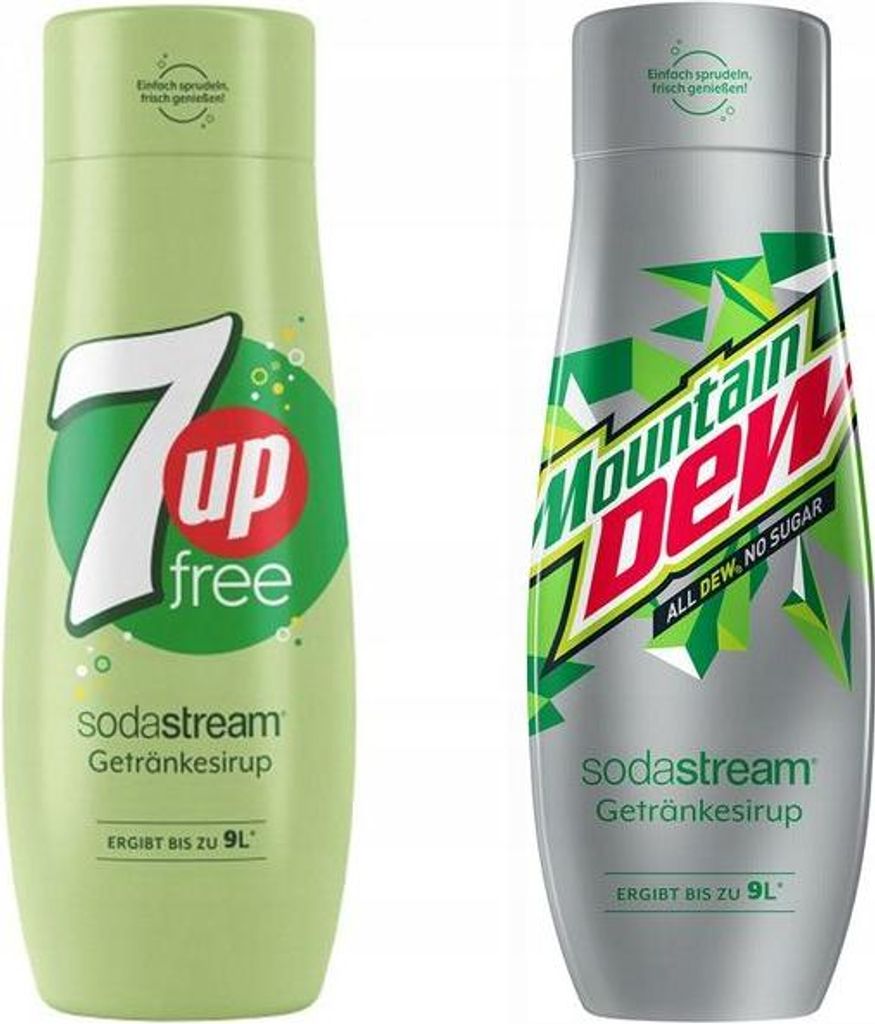 Sciroppo per SodaStream Mountain Dew zero, 7UP Free, 440 Immagine del prodotto 