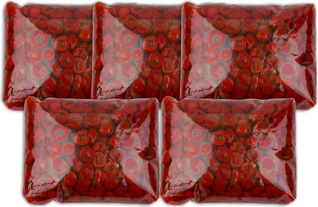 Food-United ungefüllte eingelegte Paprika Kirschpaprika 5x Produktbild 