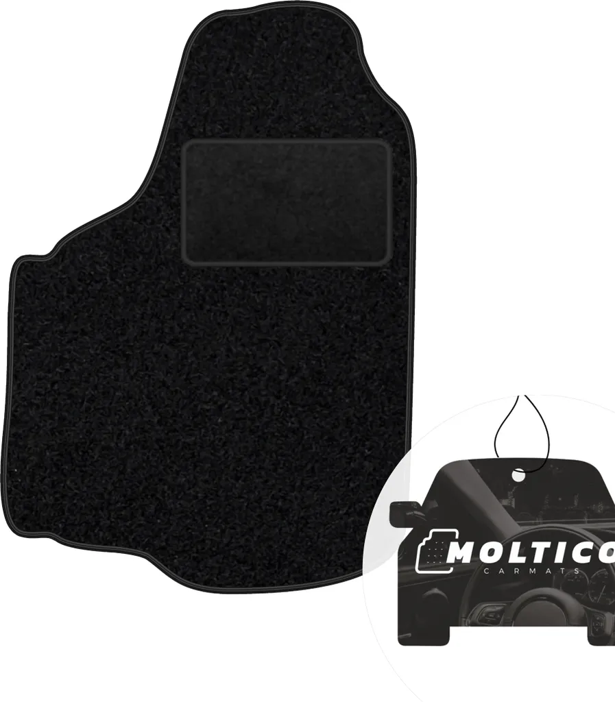 Tappetino Guida per Opel Ascona 1981-1988 - Velluto Nero moto-MOLTICO