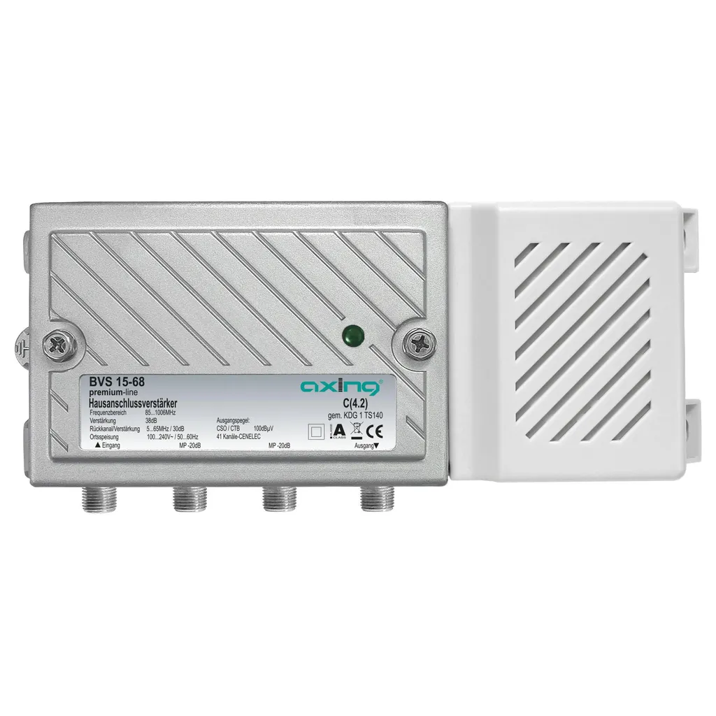 Axing Hausanschlussverstärker BVS 15-68 mit Rückkanal 38dB 1006 Mhz (BVS01568)