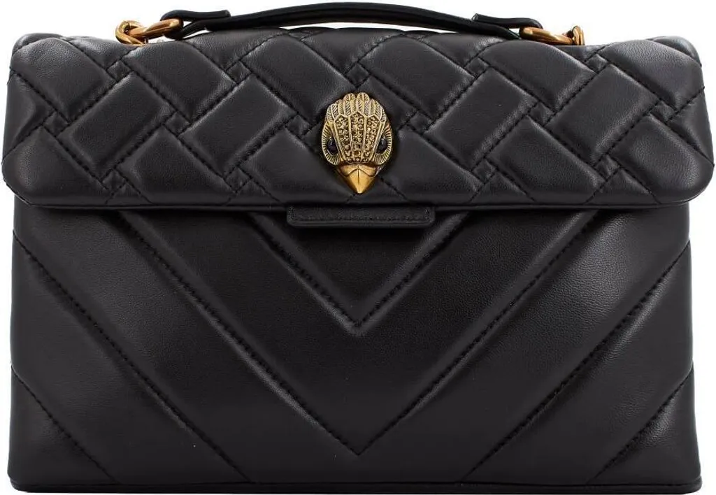 Sac en cuir noir Kensington X Ba Kurt Geiger résistant et spacieux