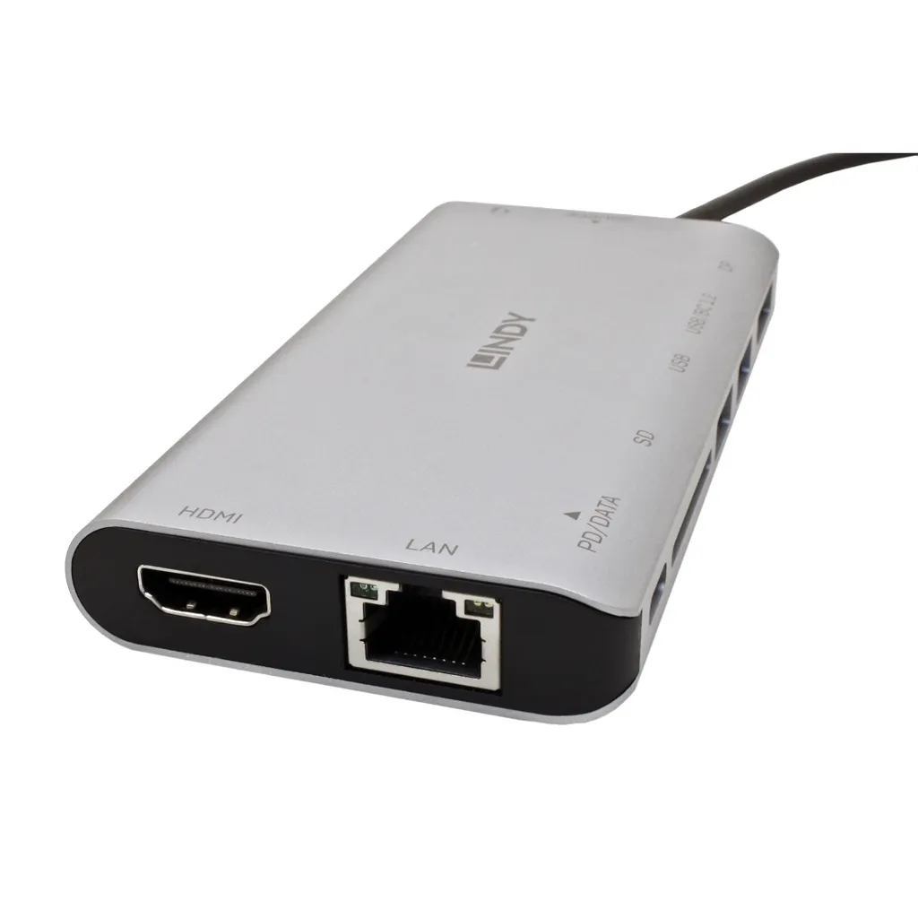 Lindy DST-Mini XT Mini Dock USB-C 4K HDMI DP PD 100W, Noir - 11