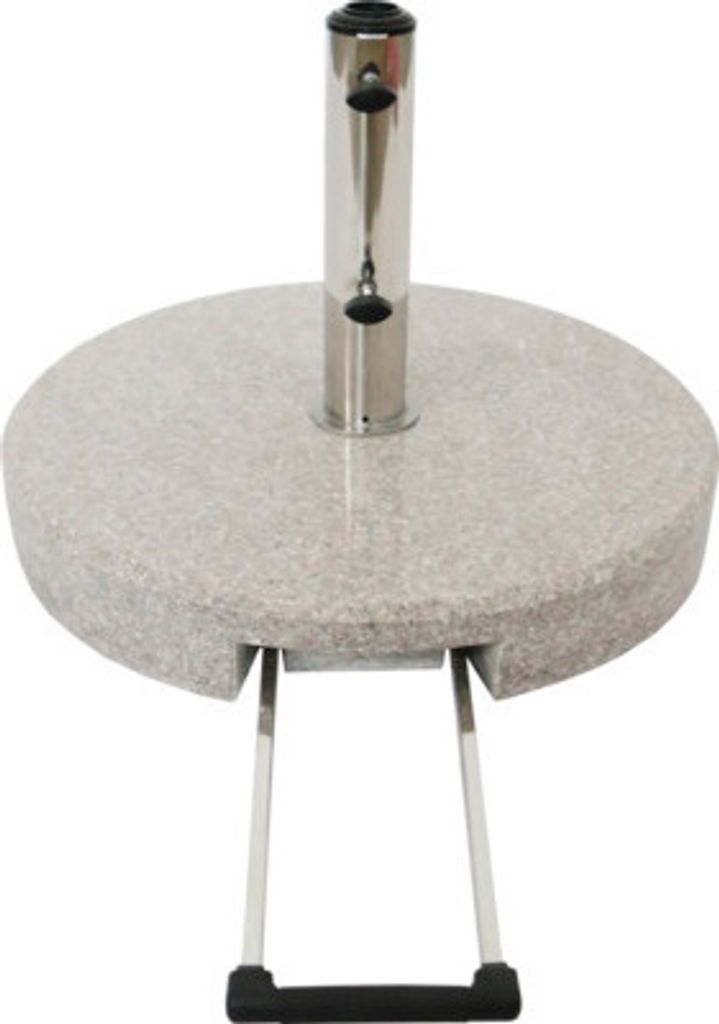 Sonnenschirmständer SOLUNA 50 kg, Granit hellgrau, rund Produktbild 