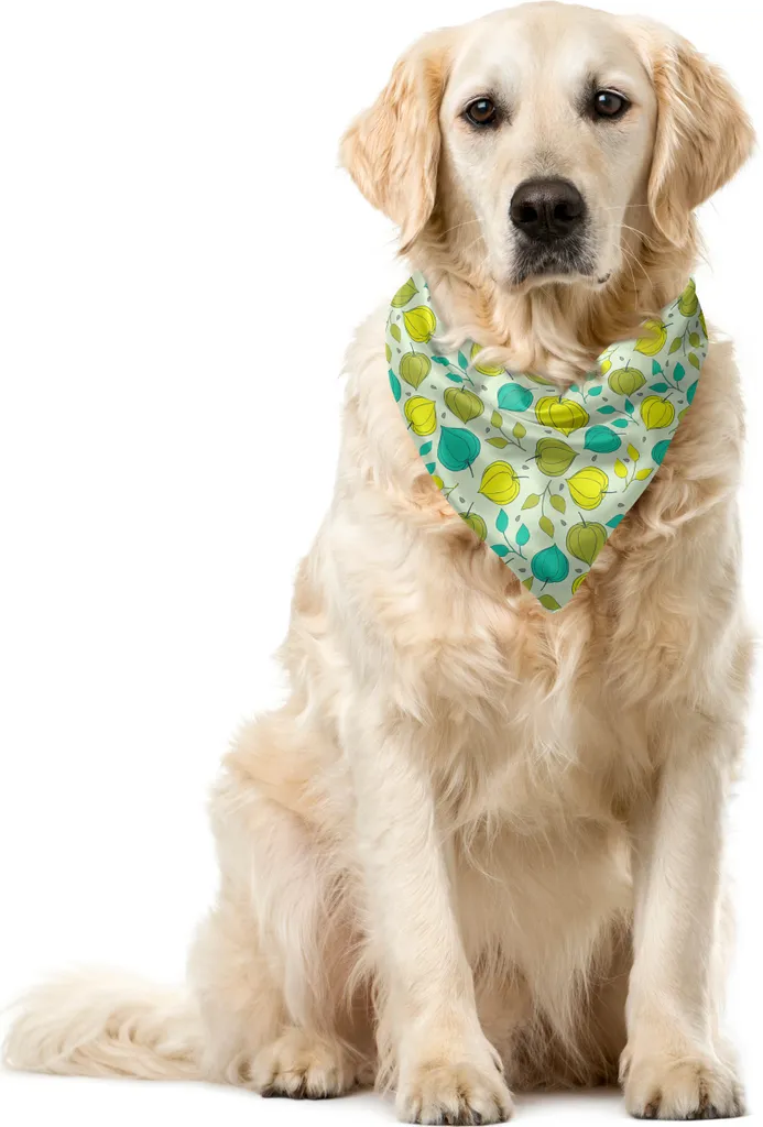 Bandana Floreale per Cani ABAKUHAUS 55x55 cm Physalis Multicolore