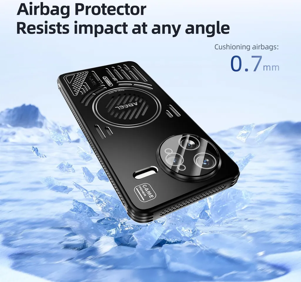 Custodia Slim Alluminio Poco F7 Pro Magnetica Nera Elegante - 6