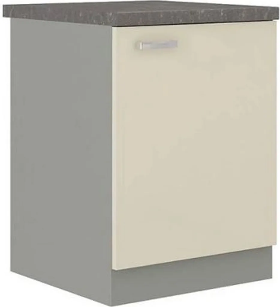 Offerta Mobile Basso Cucina 60 cm SHAN Grigio Lucido - Prezzo Shock