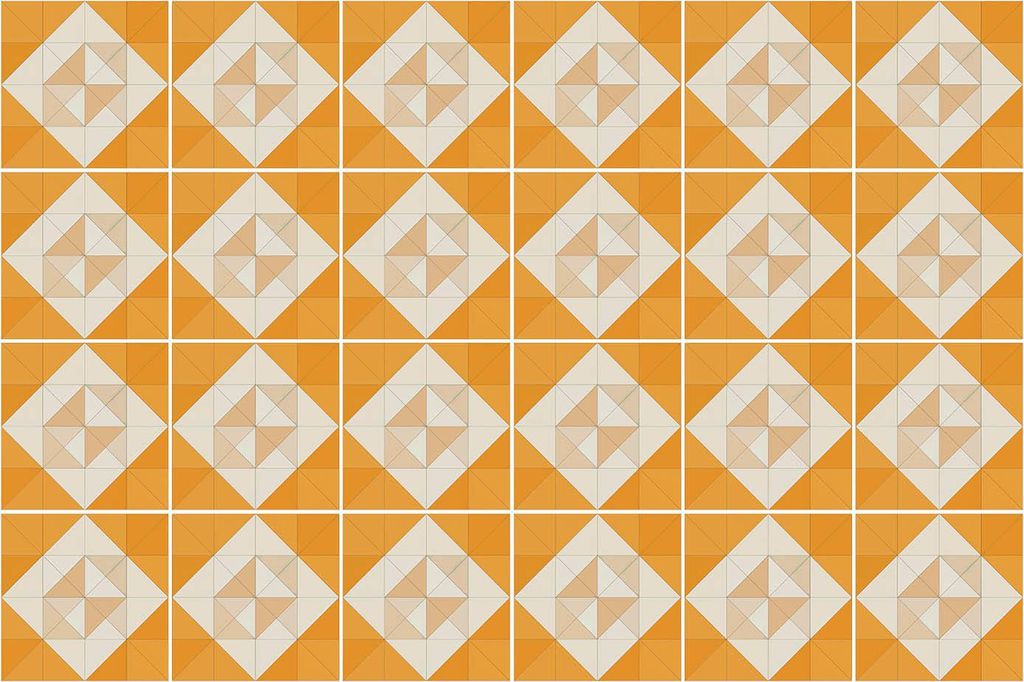 Fliesenaufkleber 15x15 cm – 24 Stück – Selbstklebend – Wasserfest – Pflegeleicht – Hitzebeständig – Für Küche & Bad – Diamant-Rho...