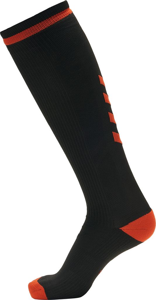 Hummel Elite Indoor Sock High, Black/Red, 27-30