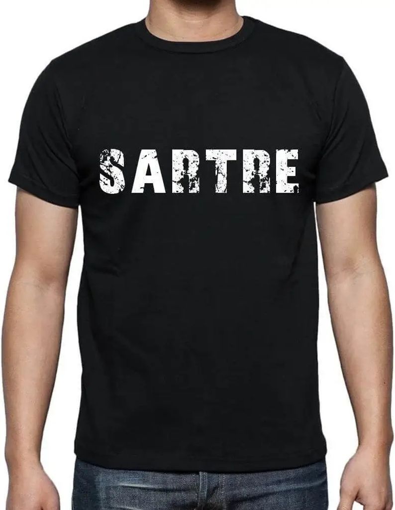 Herren Grafik T-Shirt Sartre Öko-Verantwortlich Vintage Jahrgang Kurzarm Lustige Druck Geburtstag Geschenk Mann