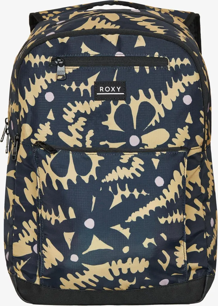 Roxy Here You Are Active Antracite Big Flower - Zaino Donna 24L