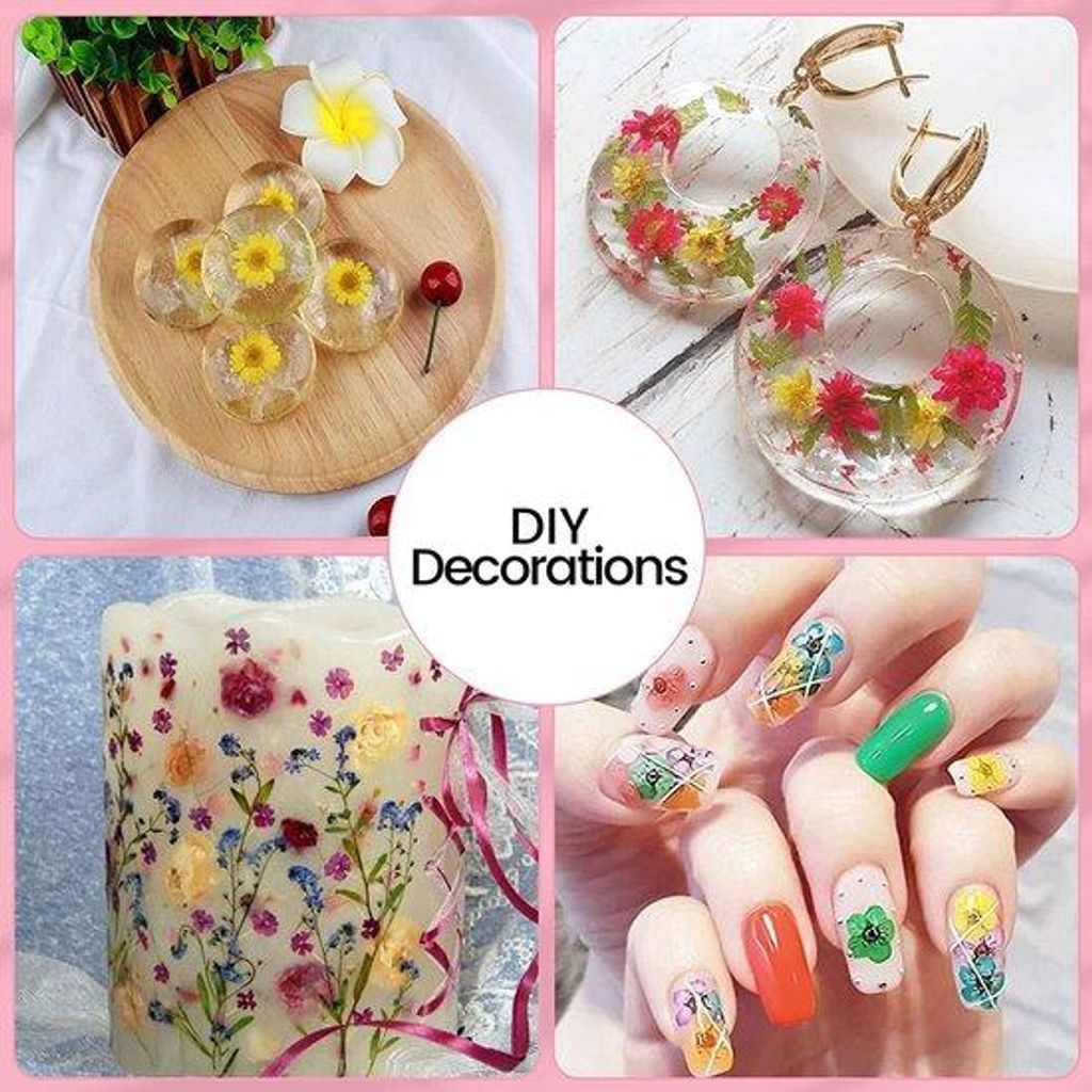 Kleurige Mini-Bloemen aus Kunstblumen für kreatives Basteln und Dekorieren