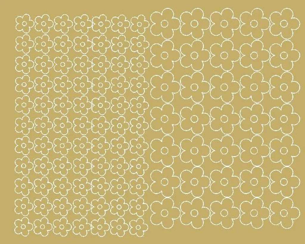 Adesivi per caschi da bicicletta, fiori, 112 pezzi, color oro lucido