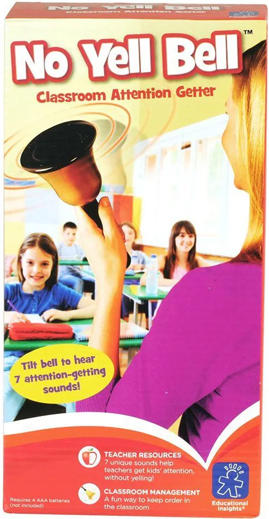 Learning Resources No Yell Bell - Sonnette électronique multicolore 7 sons - 3