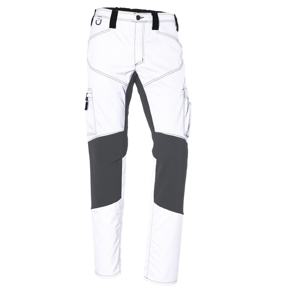 Kübler Activiq Stretchhose weiß/anthrazit Gr. 48