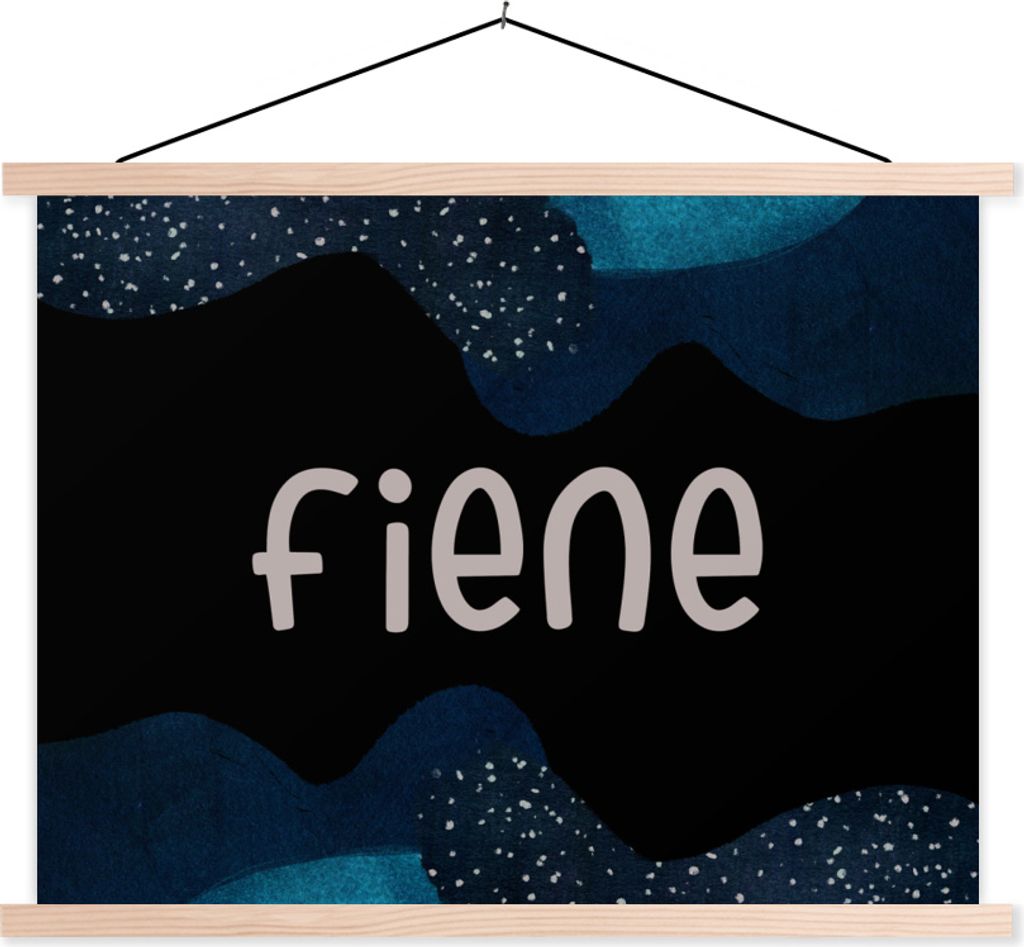 MuchoWow Textilposter Fiene - Pastell - Mädchen 150x113 cm mit holzfarbenen Rahmen - Poster