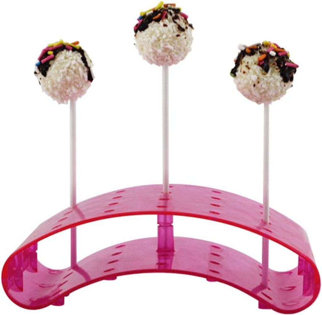 Lollipop-Halter für bis zu 20 Cake Pops, transparente Servierplatte mit Präsentationsfunktion