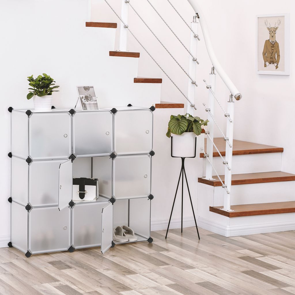 SONGMICS Regalsystem,Schuhregal,Set aus 9 Würfeln, Produktbild 