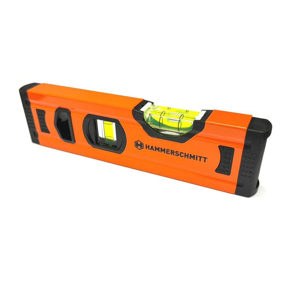 Mini Aluminium Wasserwaage 20 x 5 x 2 cm Horizontal und Produktbild 