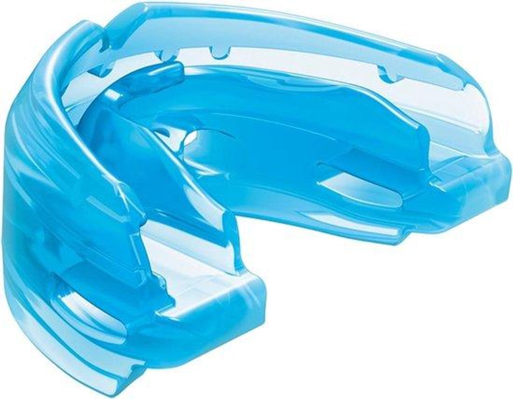 Kindermondbescherming Double Braces blauw - für Erwachsene mit Zahnspange