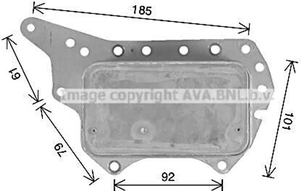 Refroidisseur d'huile PRASCO RT3657 pour Espace V et Megane IV