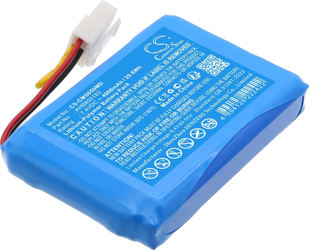 Réparer moniteur Contec avec batterie AHB855183 pour CMS6000 et CPM8000