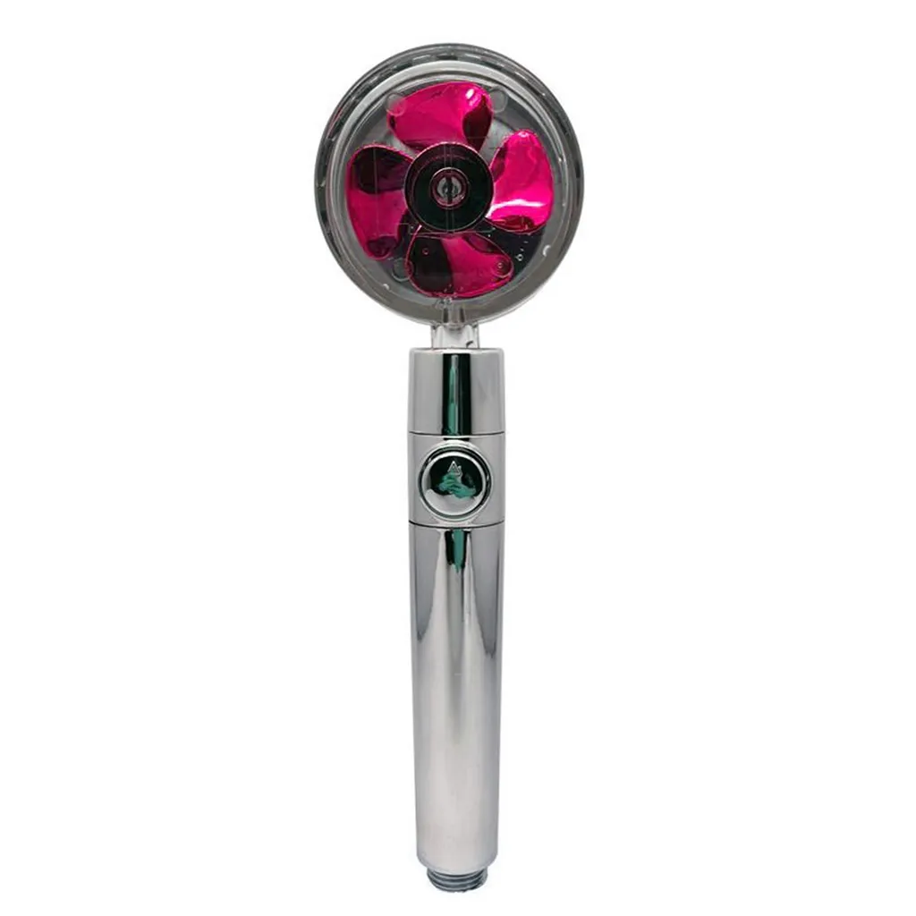 Soffione Doccia Alta Pressione con Elica Rossa Turbo - Relax Totale