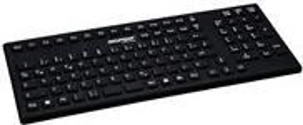 Clavier lavable pour bloquer les bactéries en silicone noir USB - 2