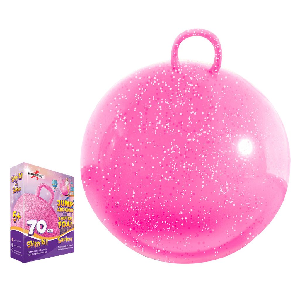 Hüpfball Pink Glitter 70 cm Produktbild 