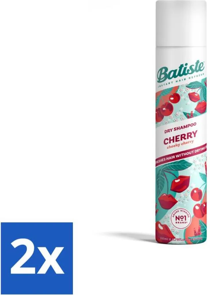 Batiste Cherry - Shampoo a Secco Volumizzante 200ml - Kit 2 Flaconi