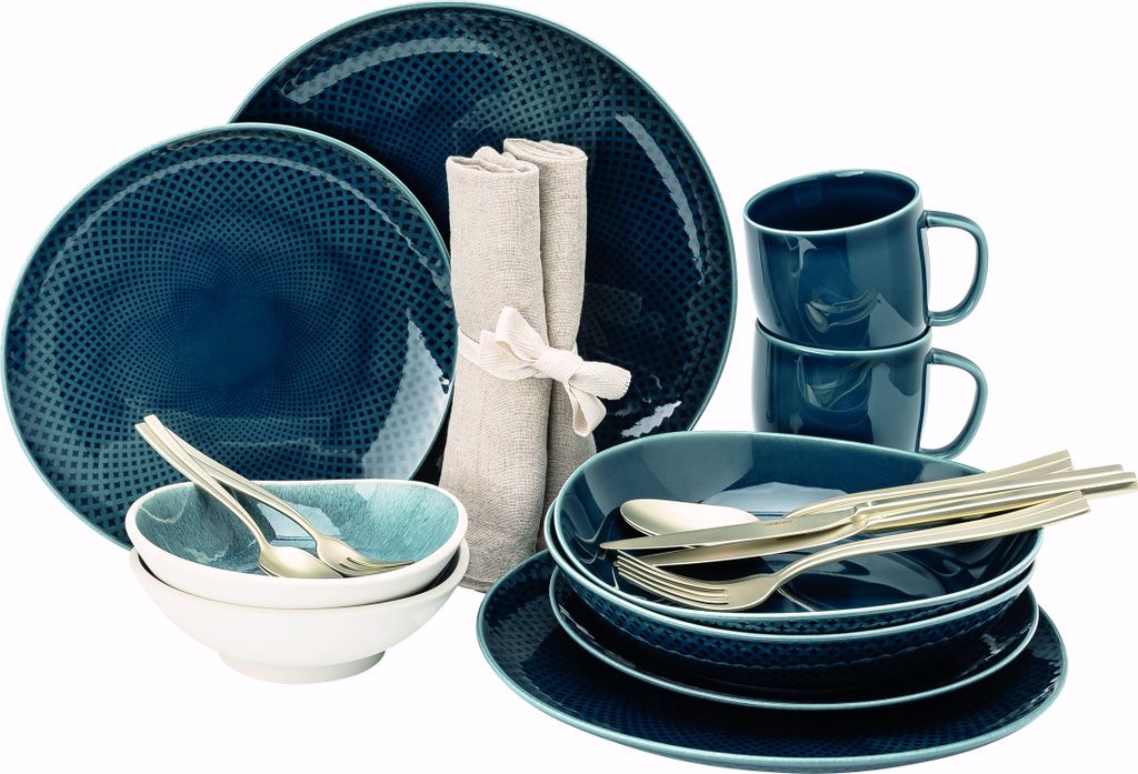 Rosenthal Junto - Ocean Bl./Aquamarine - Set 22-tlg./Mug 10540-405209-28728