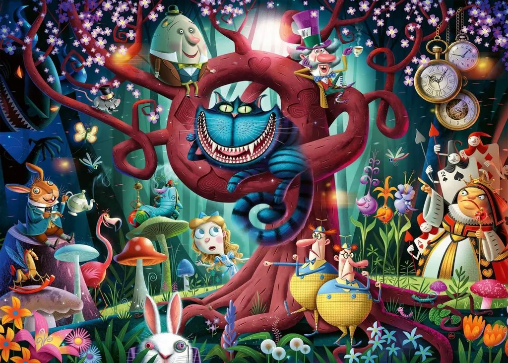 Puzzle 1000 pièces Ravensburger Most Everyone Is Mad Alice au Pays