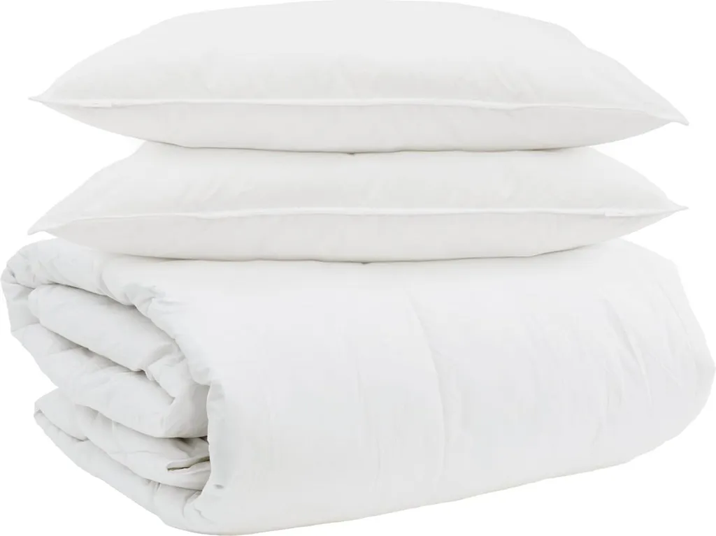 Set Piumino vidaXL 3 Pezzi in Piuma Naturale | Riposo Profondo - 1