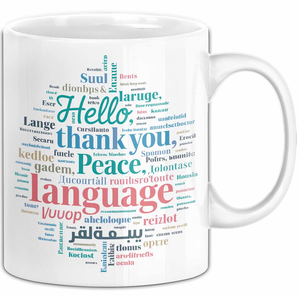 Übersetzer Tasse Geschenkidee für Sprachnerds (Weiß)
